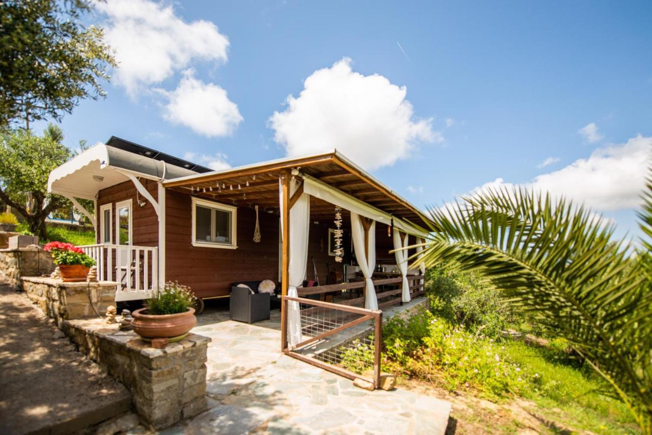Hakuna Matata Holidays Wooden Lodge With Airco & Pool In Greek Olive Grove Methoni  Exteriér fotografie